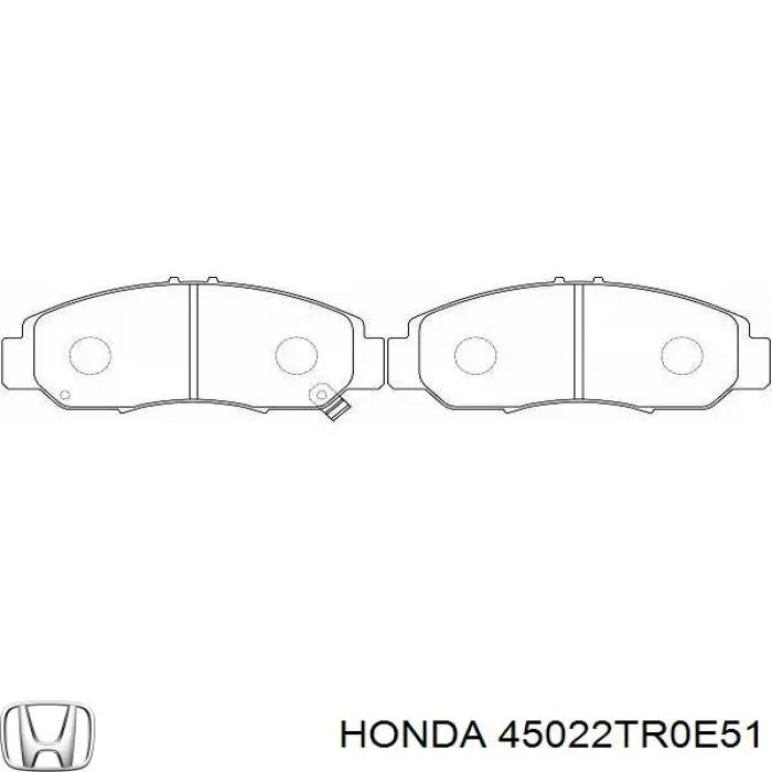 Гальмівні колодки Honda 45022TR0E51 ціна, від 24.52 USD