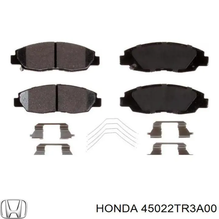 45022TR3A00 Honda колодки гальмівні передні, дискові