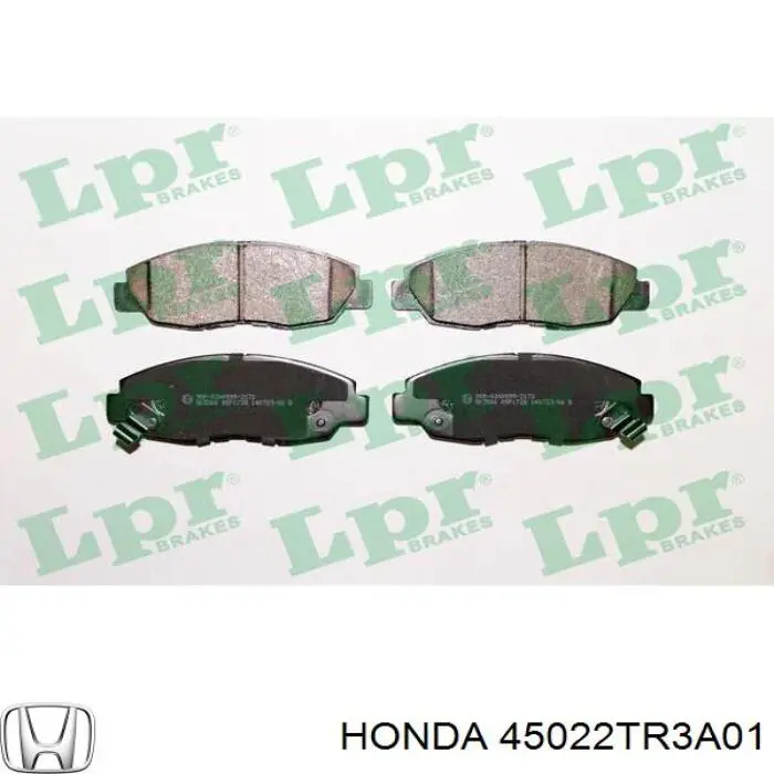 Купити 45022TR3A01 Honda Колодки гальмівні передні, дискові