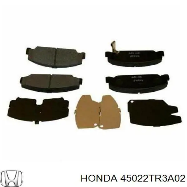 Купити 45022TR3A02 Honda Колодки гальмівні передні, дискові