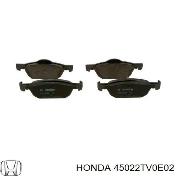 45022TV0E02 Honda Передні гальмівні колодки