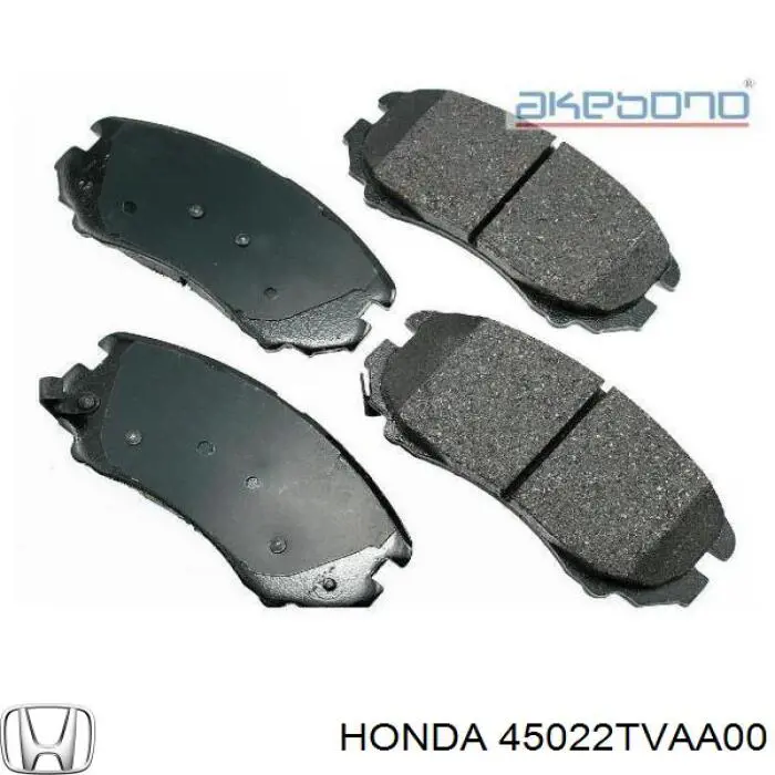 Передні тормозні колодки 45022TVAA00 Honda