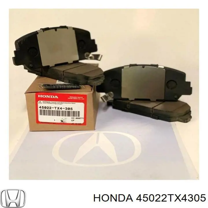 Купити 45022T3RA01 Honda Колодки гальмівні передні, дискові