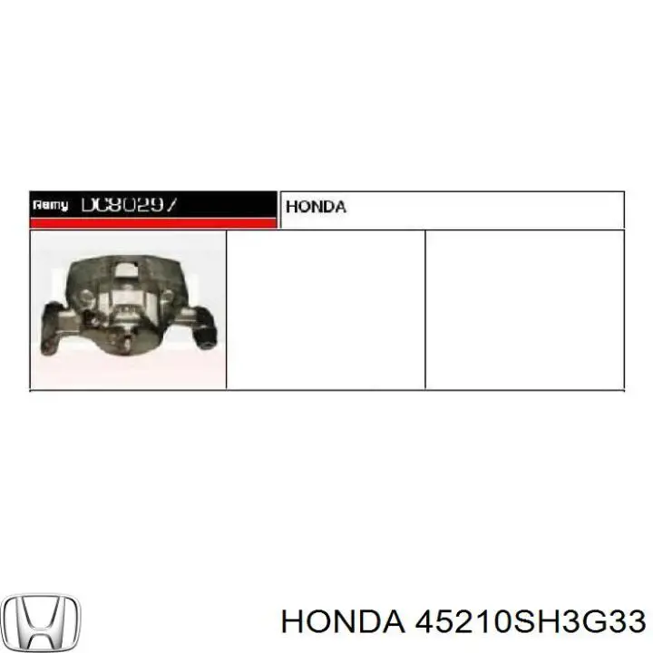 Ремкомплект супорту гальмівного переднього Honda 45210SH3G33 ціна, від 19.64 USD