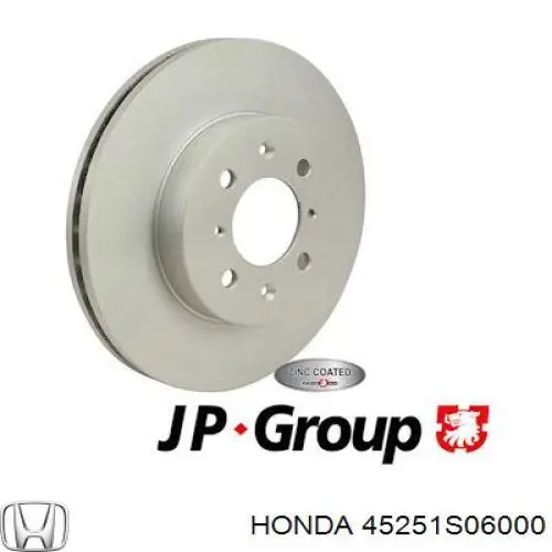 Диск переднього гальма Honda 45251S06000 ціна, від 31.40 USD