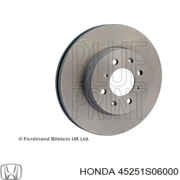 Диск гальмівний передній 45251S06000 Honda