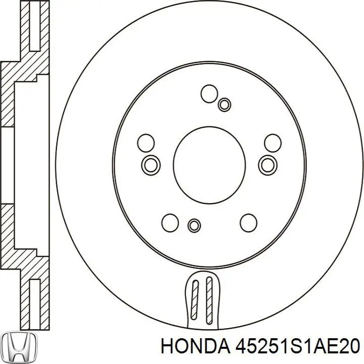 Купити 45251S1AE20 Honda Ротор гальмівний