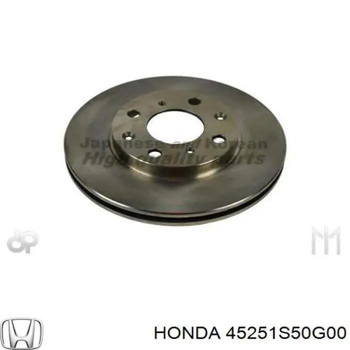 Диск переднього гальма Honda 45251S50G00 ціна, від 27.37 USD