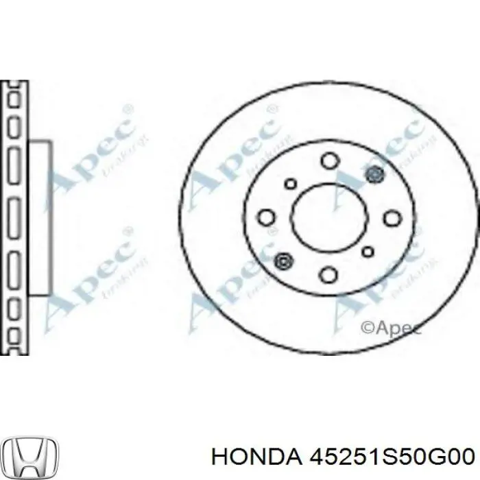 Купити 45251S50G00 Honda Ротор гальмівний