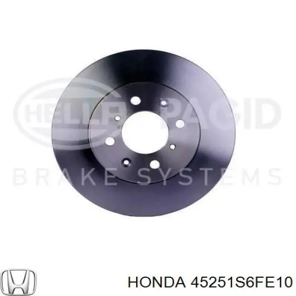 Гальмівні диски передні 45251S6FE10 Honda