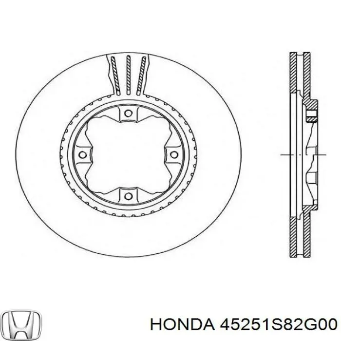 Купити 45251S82G00 Honda Ротор гальмівний
