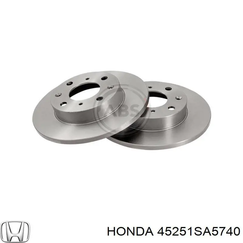 Диск переднього гальма Honda 45251SA5740 ціна, від 9.96 USD