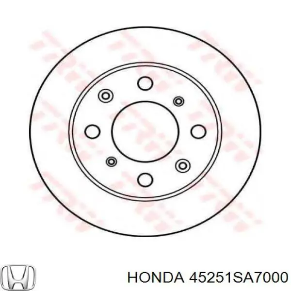 Диск переднього гальма Honda 45251SA7000 ціна, від 28.97 USD
