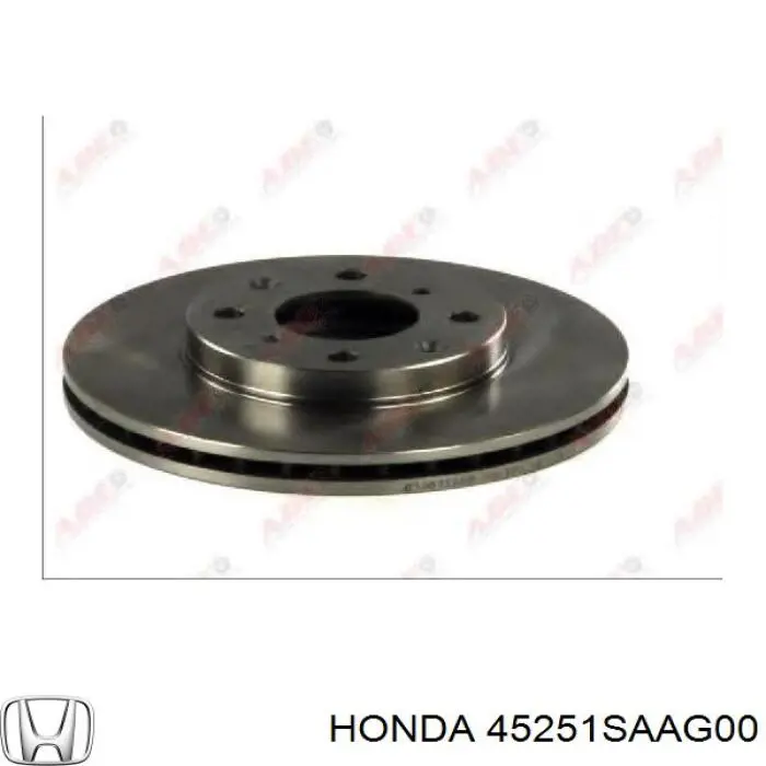 45251SAAG00 Honda диск гальмівний передній