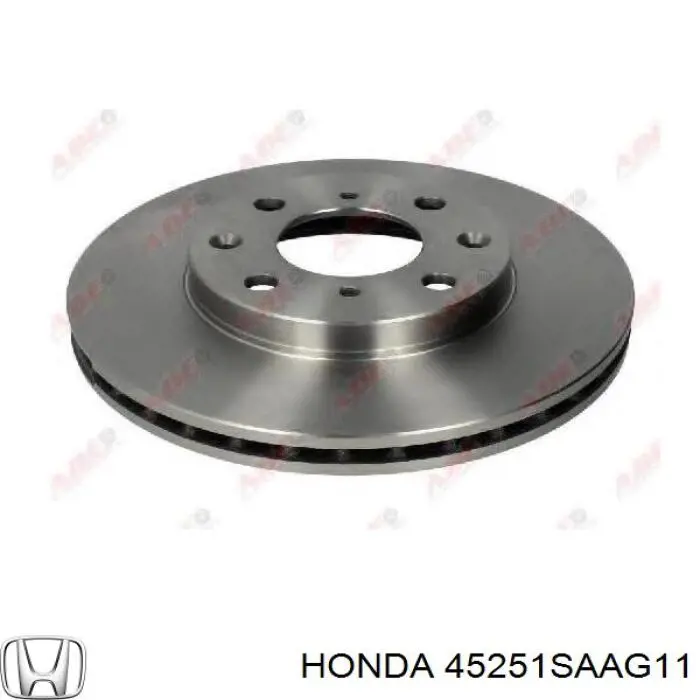 Диск переднього гальма Honda 45251SAAG11 ціна, від 27.42 USD