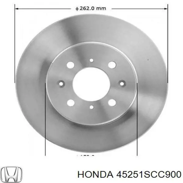 Купити 45251SCC900 Honda Ротор гальмівний