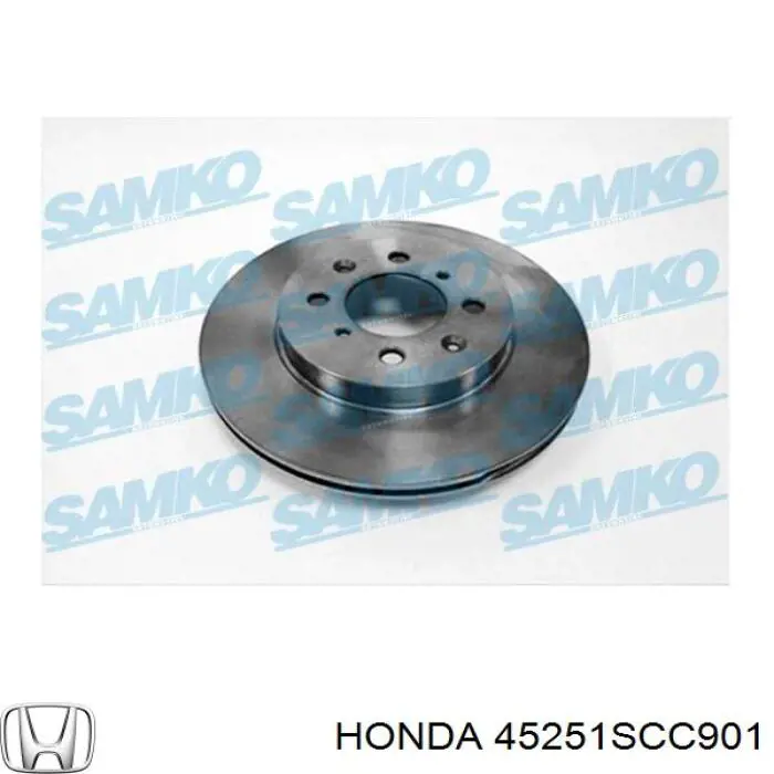 Гальмівні диски передні 45251SCC901 Honda