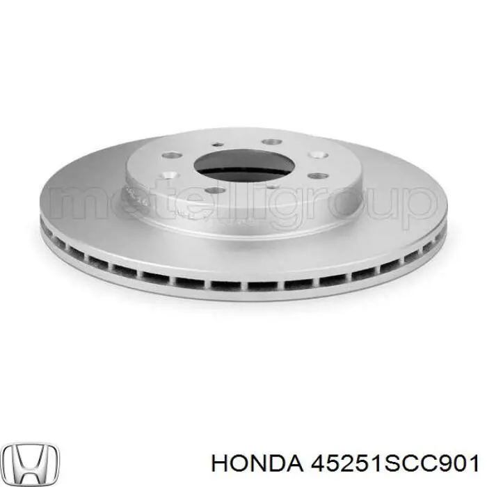 Диск гальмівний передній Honda 45251SCC901