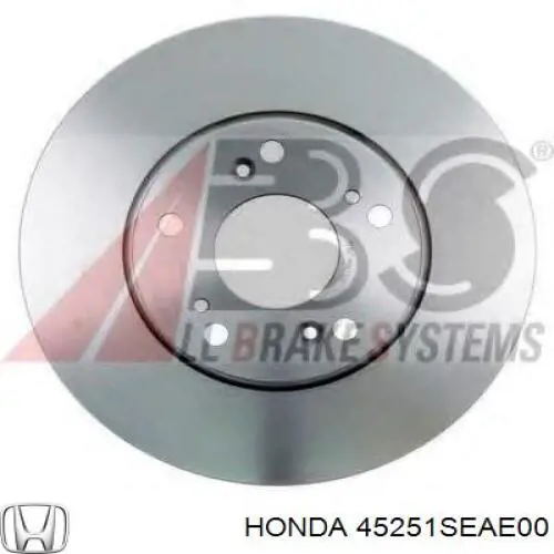 Диск гальмівний передній 45251SEAE00 Honda