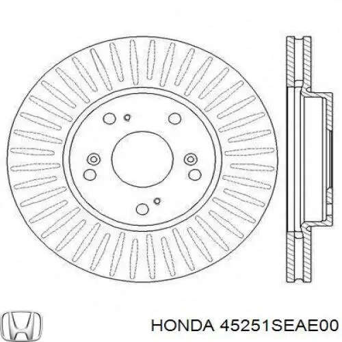 Купити 45251SEAE00 Honda Ротор гальмівний