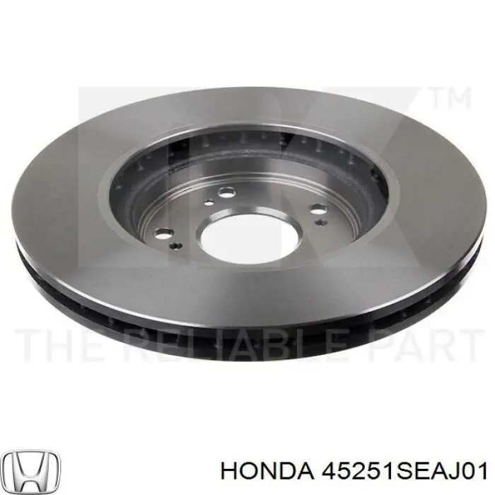 Диск гальмівний передній Honda 45251SEAJ01