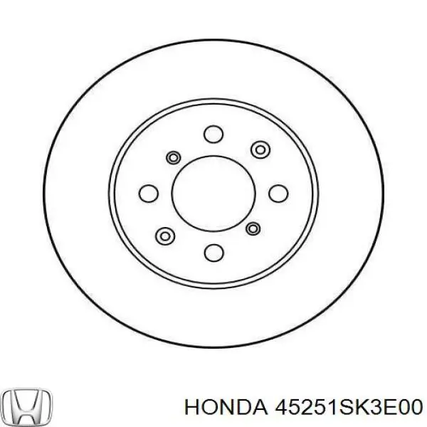 Гальмівні диски передні 45251SK3E00 Honda
