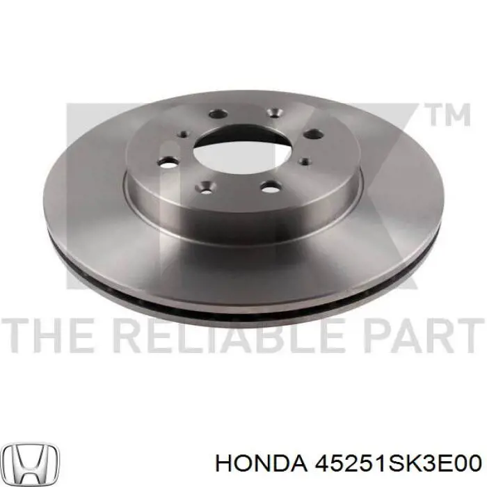 Диск переднього гальма Honda 45251SK3E00 ціна, від 31.50 USD
