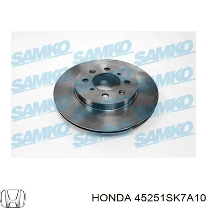 Диск переднього гальма Honda 45251SK7A10 ціна, від 25.55 USD