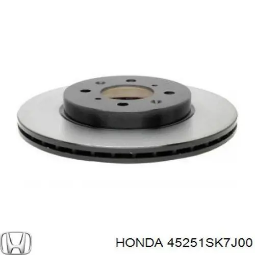 Диск переднього гальма Honda 45251SK7J00 ціна, від 25.55 USD