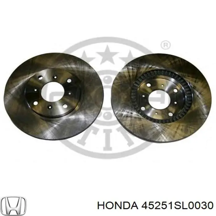 45251SL0030 Honda диск гальмівний передній