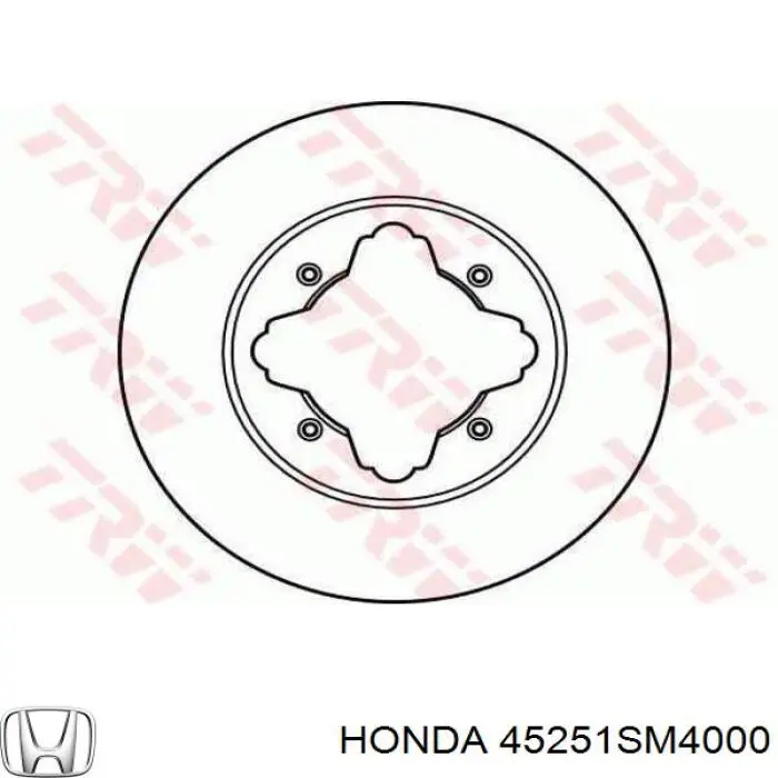 45251SM4000 Honda Гальмо дискове переднє