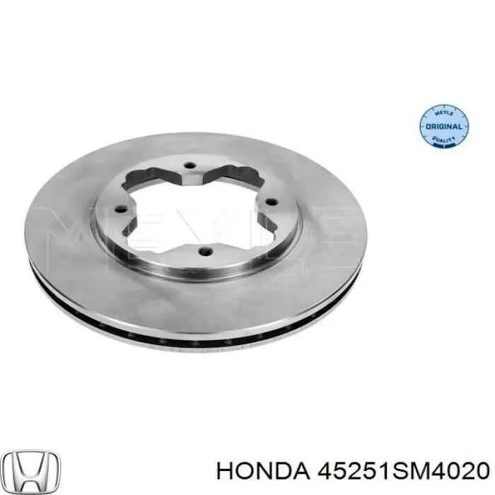 Диск переднього гальма Honda 45251SM4020 ціна, від 30.41 USD