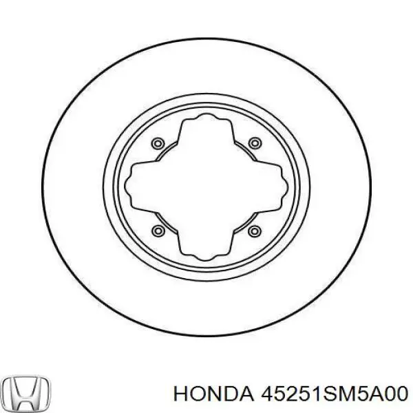 45251SM5A00 Honda Гальмо дискове переднє