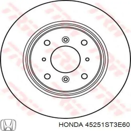 Купити 45251ST3E60 Honda Ротор гальмівний