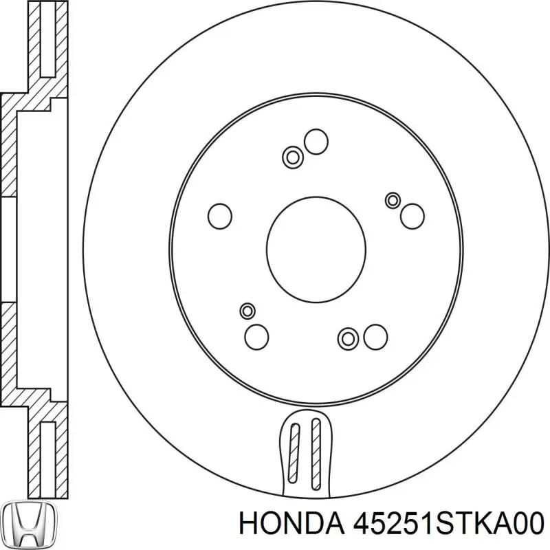 Купити 45251STKA00 Honda Ротор гальмівний