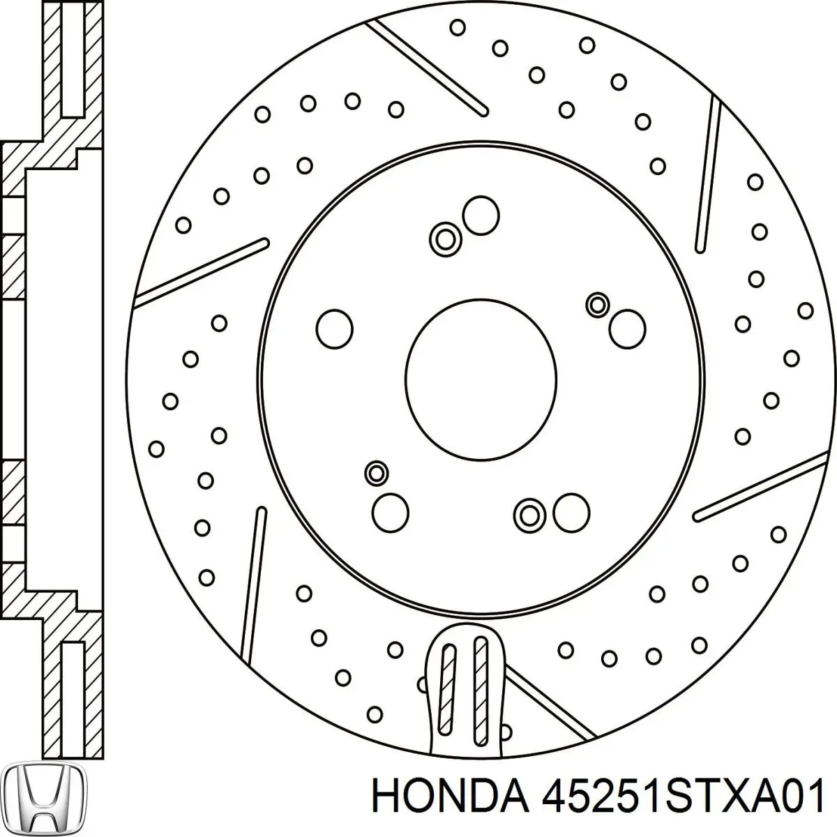 Купити 45251STXA01 Honda Ротор гальмівний