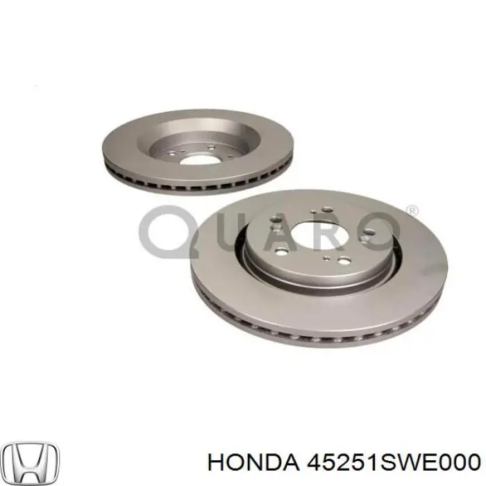 Гальмівні диски передні 45251SWE000 Honda
