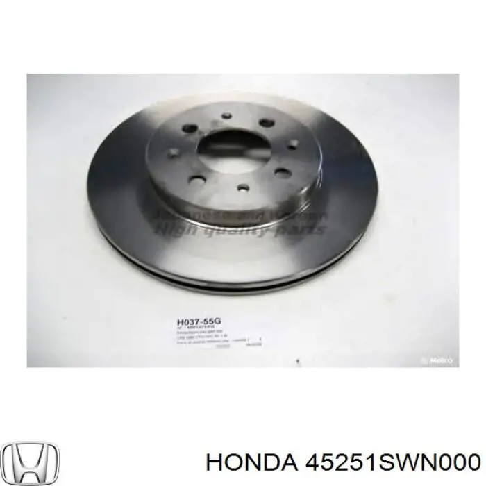45251SWN000 Honda диск гальмівний передній