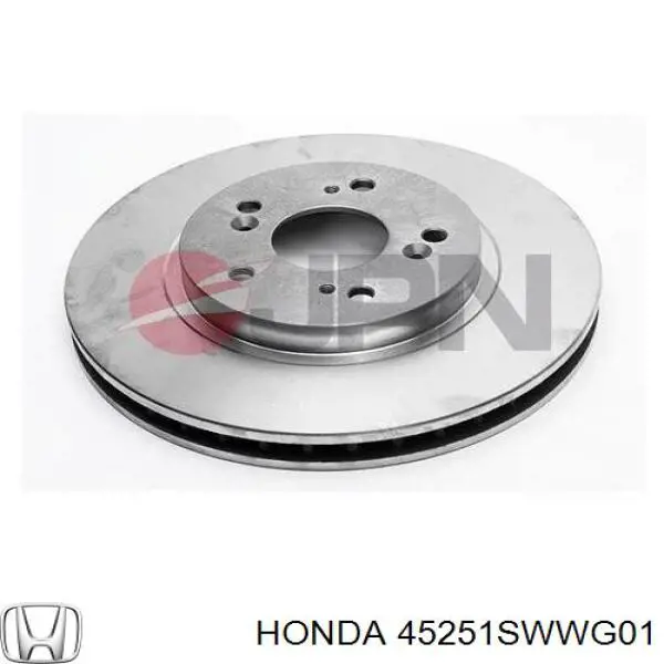Диск переднього гальма Honda 45251SWWG01 ціна, від 24.10 USD