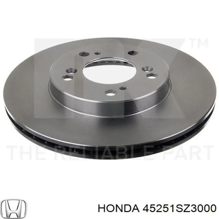Диск гальмівний передній Honda 45251SZ3000