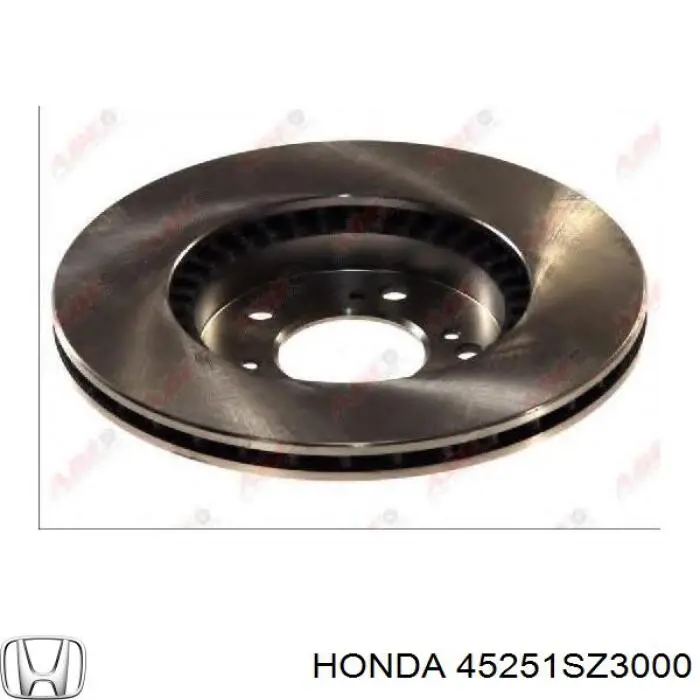 Диск переднього гальма Honda 45251SZ3000 ціна, від 39.61 USD