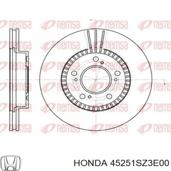 Диск гальмівний передній Honda 45251SZ3E00