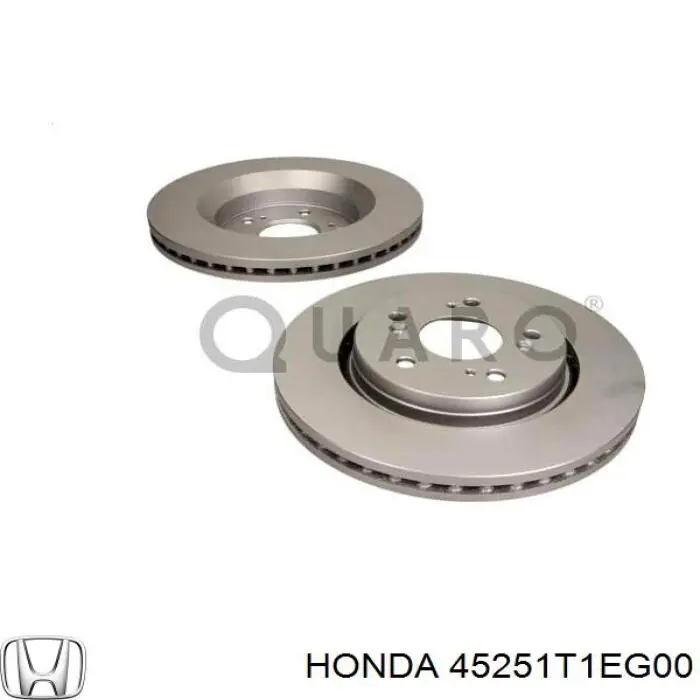 Гальмівні диски передні 45251T1EG00 Honda