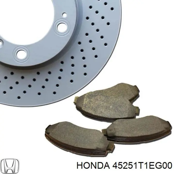 Гальмівні диски передні 45251T1EG00 Honda