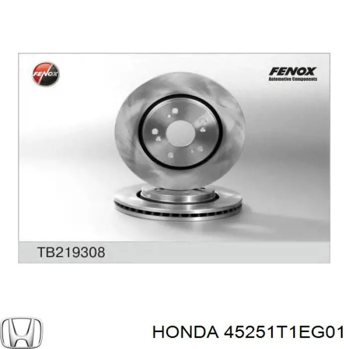 Купити 45251T1EG01 Honda Ротор гальмівний
