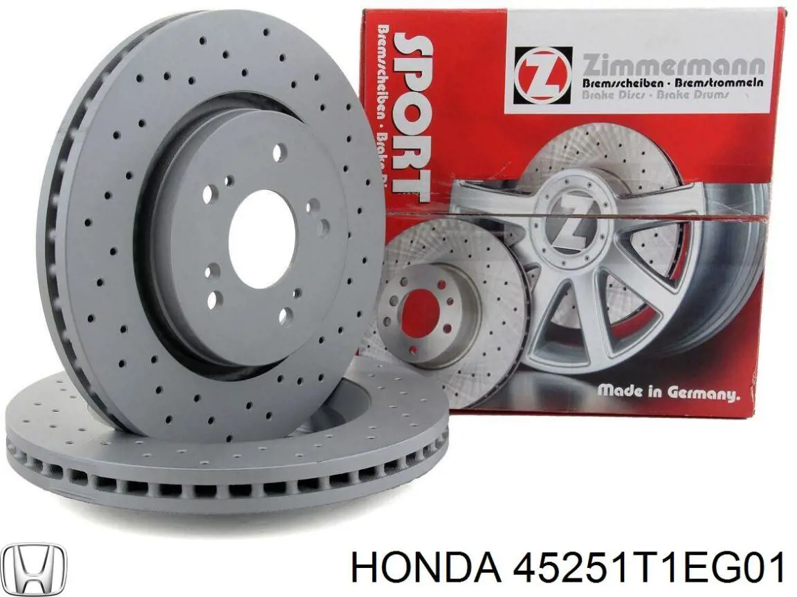 Диск гальмівний передній Honda 45251T1EG01