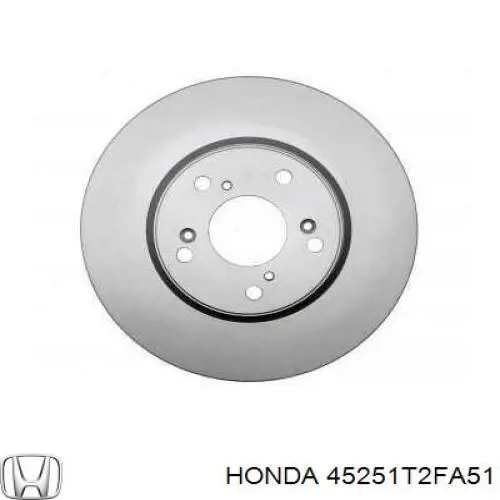 Диск переднього гальма Honda 45251T2FA51 ціна, від 59.33 USD