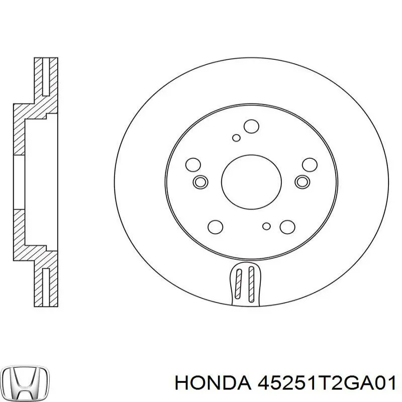 Купити 45251T2GA01 Honda Ротор гальмівний