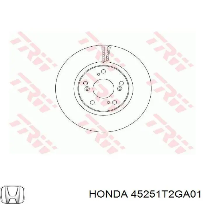 Гальмівні диски передні 45251T2GA01 Honda