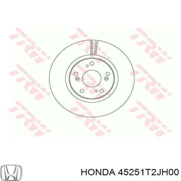 Диск гальмівний передній 45251T2JH00 Honda